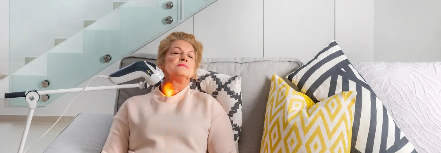 BIOPTRON MedAll Class IIa light therapy device in a clean New Zealand home setting