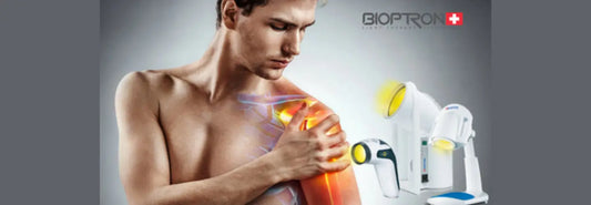 Bioptron therapeutic light therapy device in a calm New Zealand home wellness setting